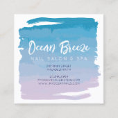 WATERVERF OMBRE Business Company Kaart Vierkante Visitekaartje (Voorkant)