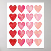 Waterverf Ombre draagt bij aan het afdrukken van p Poster (Voorkant)