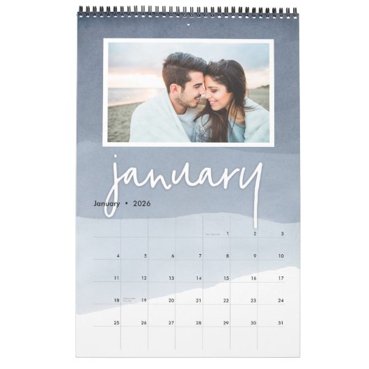 Waterverf Ombre | Foto Kalender (Jan 2026)