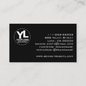 Waterverf Ombre Glam Luxe Elegante Schoonheidssalo Visitekaartje (Achterkant)