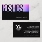 Waterverf Ombre Glam Luxe Elegante Schoonheidssalo Visitekaartje (Voorkant / Achterkant)