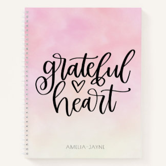 Waterverf Ombre Grateful Heart Gratitude Journal Notitieboek