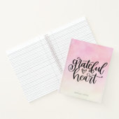 Waterverf Ombre Grateful Heart Gratitude Journal Notitieboek (Binnen)