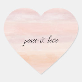 Waterverf Ombre Hart Sticker