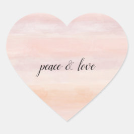 Waterverf Ombre Hart Sticker