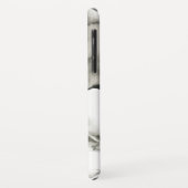 Waterverf Ombre Marble Monogram zwart-wit Case-Mate iPhone Case (Achterkant/links)