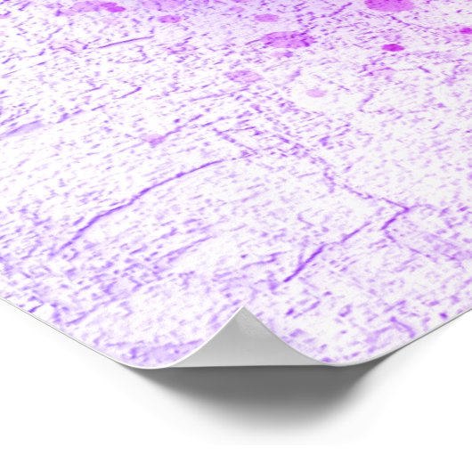 Waterverf Ombre Pink en Paarse Butterfly Poster (Hoek)