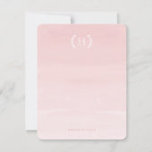 Waterverf Ombre Pink - Persoonlijke artikelen Notitiekaartje (Voorkant)
