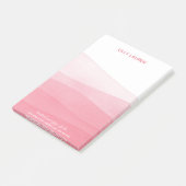 Waterverf Ombre Pink Yoga Studio Yogi Post-it® Notes (Schuin)