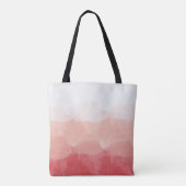 Waterverf Ombre Red en Roze gradiënt Love Tote Bag (Achterkant)