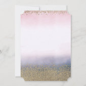 Waterverf Ombre Stars Cake Diamonds Sweet 16 Kaart (Achterkant)