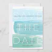 Waterverf Ombre Stripes Save the Date (Voorkant)