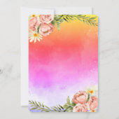 Waterverf Ombre verf splash doop Kaart (Achterkant)