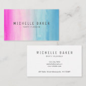 Waterverf Ombre voor platte versie Visitekaartje (Voorkant / Achterkant)