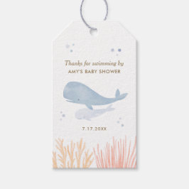 Waterverf Onder de Zee Baby shower CadeauLabels