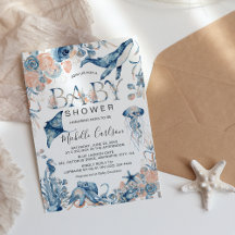 Waterverf Onder de Zee Baby Shower