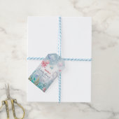 Waterverf onder het Baby shower van het Zee Cadeaulabel (Met Touw)