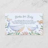 Waterverf onder het Baby shower van het Zee Informatiekaartje (Voorkant)