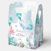 Waterverf onder het Baby shower Zee Bedankdoosjes (Geopend)