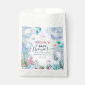 Waterverf onder het Baby shower Zee Bedankzakje (Voorkant)
