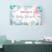Waterverf onder het Baby shower Zee Spandoek (Beurs)