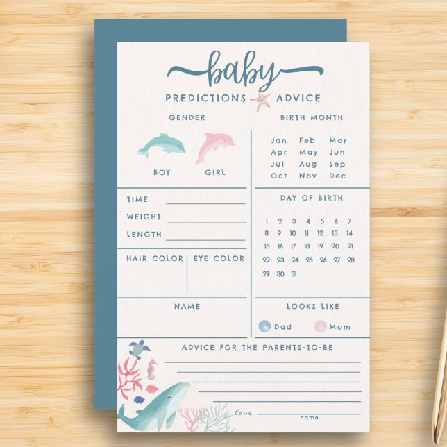 Waterverf onder het Zee Baby Prediction Game (Creator heeft geüpload)