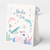 Waterverf Onder het Zee Baby shower Bedankdoosjes (Achterkant)