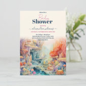 Waterverf Onder het Zee Baby shower Kaart (Staand voorkant)