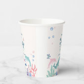 Waterverf Onder het Zee Baby shower Papieren Bekers (Links)