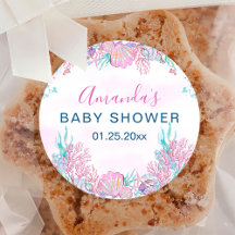 Waterverf Onder het Zee Baby shower