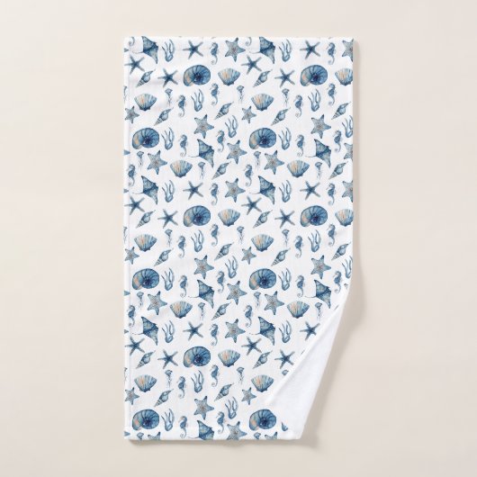 Waterverf onder het Zee Bad Handdoek (Handdoek)