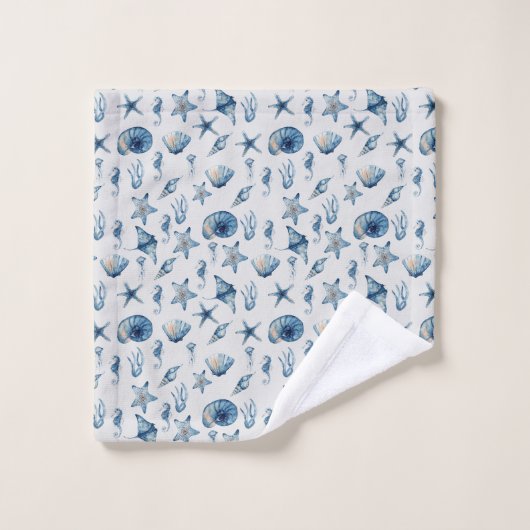 Waterverf onder het Zee Bad Handdoek (Wasdoekje)