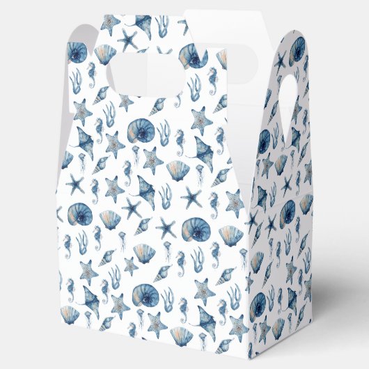 Waterverf onder het Zee Bedankdoosjes (Geopend)