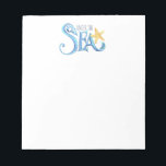 Waterverf onder het Zee briefpapier Notitieblok<br><div class="desc">Elegant en kust,  dit briefpapier is voorzien van de woorden "Onder het Zee" met een zeester in kleurrijke waterverf tinten blauw en sinaasappel. Perfect voor cadeaus of uw zomerhuisnotities. Ga voor meer design zoals deze naar www.zazzle.com/dotellabelle Unieke waterverf kunst en design van Victoria Grigaliunas.</div>