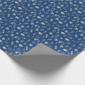 Waterverf onder het Zee Cadeaupapier (Hoek)