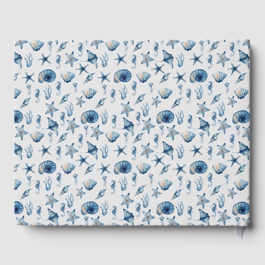 Waterverf onder het Zee Gastenboek (Achterkant)