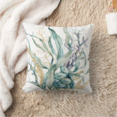 Waterverf Onder het Zee Jellyfish Sierkussen (Deken)