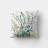 Waterverf Onder het Zee Jellyfish Sierkussen (Voorkant)