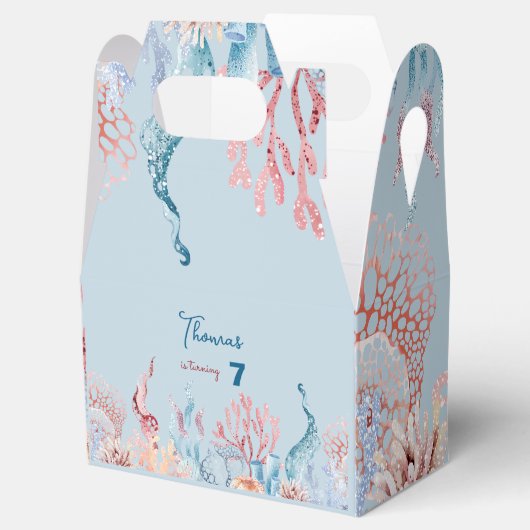 Waterverf Onder het Zee kinderen verjaardag Bedankdoosjes (Geopend)