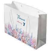 Waterverf Onder het Zee kinderen verjaardag Groot Cadeauzakje (Achterkant Gekanteld)