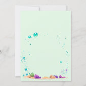 Waterverf Onder het Zee kinderen verjaardag Kaart (Achterkant)