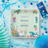 Waterverf Onder het Zee kinderen verjaardag Papieren Bordje (Feest)