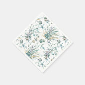 Waterverf Onder het Zee Koraalrif Kwallen Servet (Hoek)