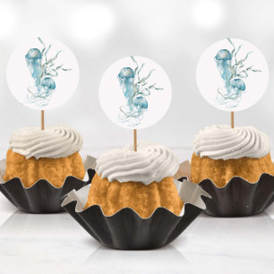 Waterverf Onder het Zee Kwallen Stickers