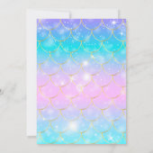 Waterverf onder het Zee Little Pearl Baby shower Kaart (Achterkant)