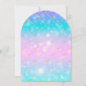 Waterverf onder het Zee Little Pearl Baby shower Kaart (Achterkant)