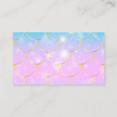 Waterverf onder het Zee Little Pearl BabyRegistry Informatiekaartje (Achterkant)