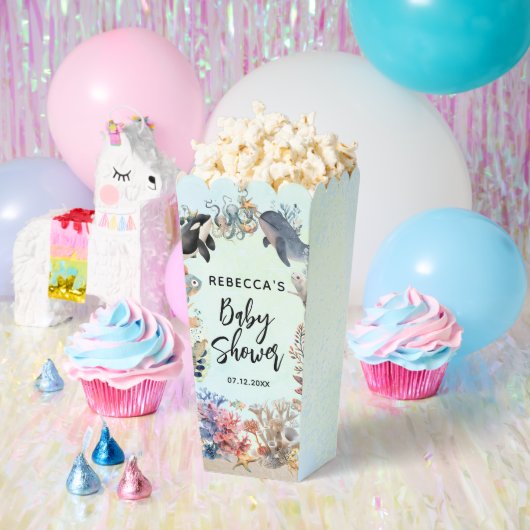 Waterverf onder het zee Neutraal Baby shower Bedankdoosjes (Feest)