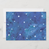 Waterverf onder het Zee nodigt met Foto uit Kaart (Achterkant)