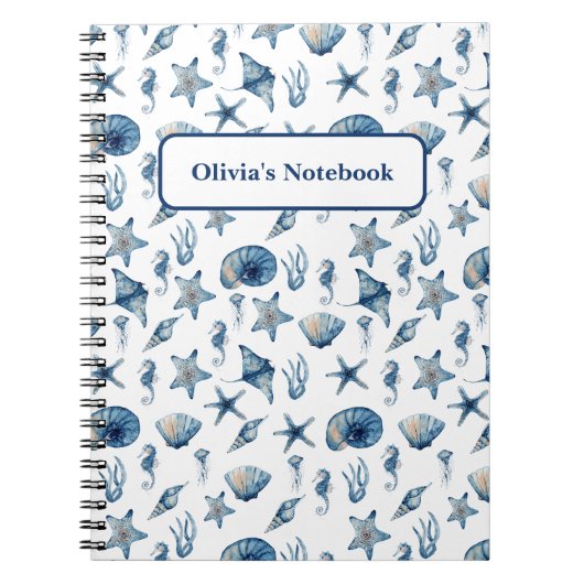 Waterverf onder het Zee Notitieboek (Voorkant)